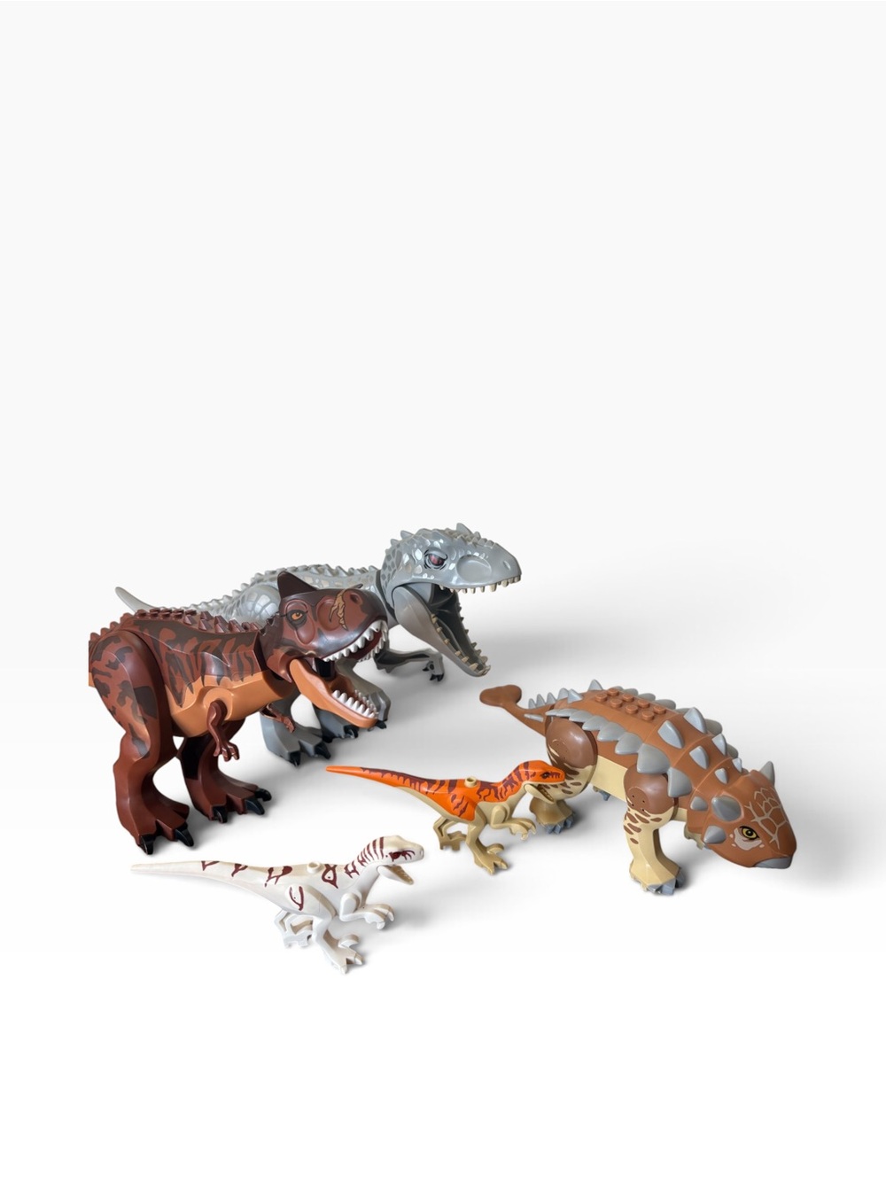 Lego Bundle Indominus Rex Carnotaurus Ankylosaurus Raptors
